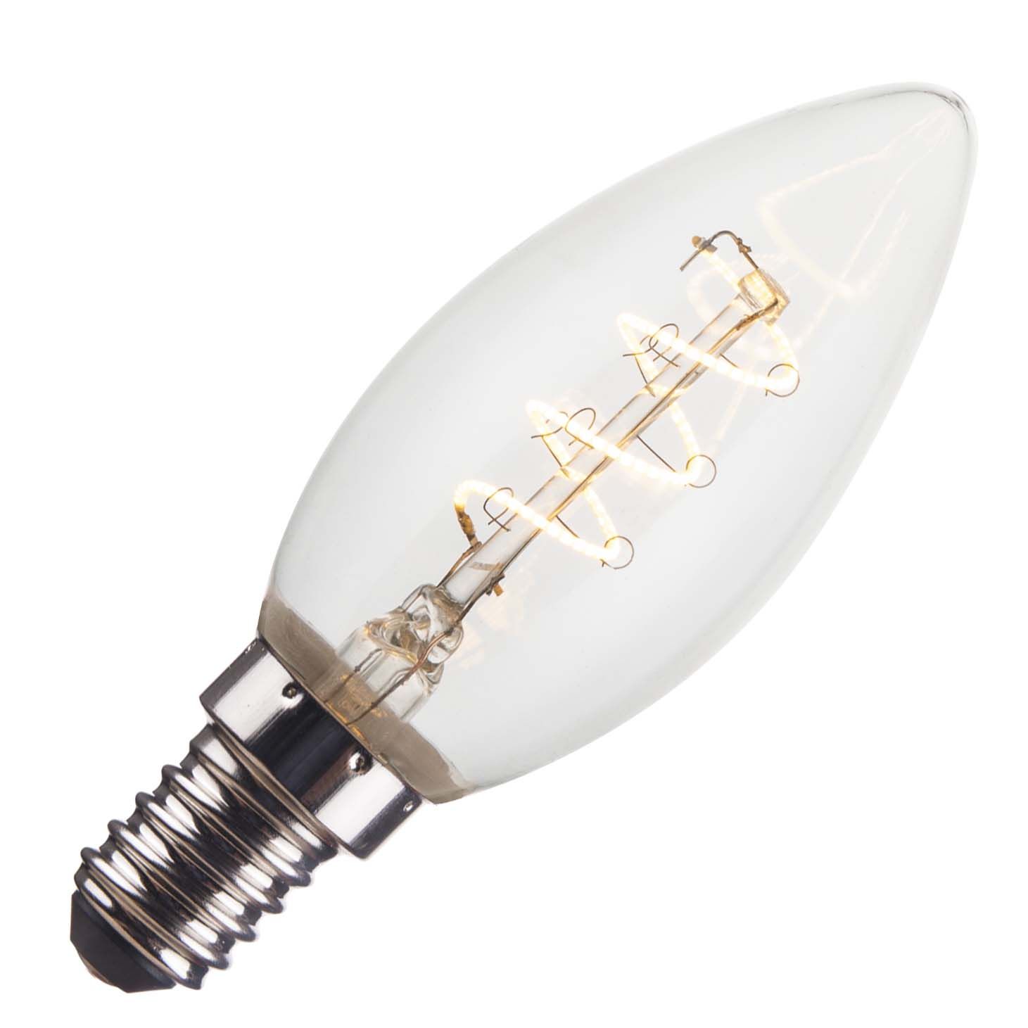 Lighto &VerticalLine; LED Filament &VerticalLine; E14 Fitting &VerticalLine; Kaarslamp &VerticalLine; Helder &VerticalLine; C35 &VerticalLine; 35mm &VerticalLine; 3W