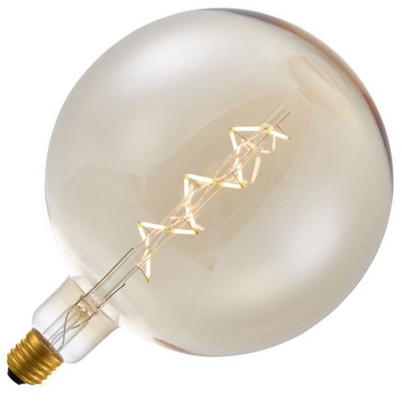 SPL BIG LED Filament Globelamp | 6W Grote fitting E27 | Dimbaar Goud | o200mm