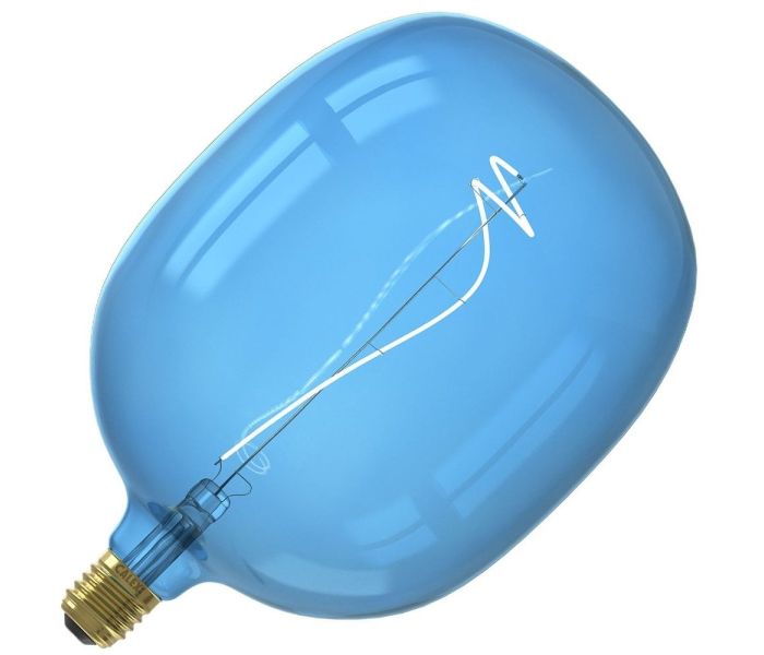 Calex | LED filament | Grote fitting E27 | Design lamp | Blauw | 170mm | 4W