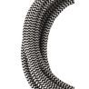 Bailey stoffen kabel 2-aderig zwart/wit 50m rol