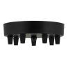 Bailey plafondkap metaal zwart multi-kabel 7 Bailey plafondkap metaal zwart multi-kabel 7