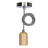 Bailey | Pendelarmatuur Hout | Grote fitting E27 | 60W