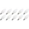 Lighto | LED filament | Kleine fitting E14 | Kaarslamp | Helder | 35mm | 5W | 10 stuks Lighto | LED filament | Kleine fitting E14 | Kaarslamp | Helder | 35mm | 5W | 10 stuks