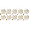 Lighto | LED filament | Grote fitting E27 | Globelamp | Goud | 125mm | 5W | 10 stuks Lighto | LED filament | Grote fitting E27 | Globelamp | Goud | 125mm | 5W | 10 stuks