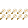 Lighto | LED filament | Grote fitting E27 | Standaardlamp | Goud | 60mm | 4W | 10 stuks