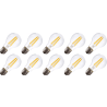 Lighto | LED filament | Grote fitting E27 | Standaardlamp | Helder | 60mm | 7W | 10 stuks