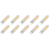 Lighto | LED lamp | G9 Fitting | Insteeklamp | Helder | 13mm | 3W | 10 stuks Lighto | LED lamp | G9 Fitting | Insteeklamp | Helder | 13mm | 3W | 10 stuks
