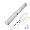 Lighto | LED TL + Armatuur | T8 | 2x18W | 120cm | IP65 | Waterdicht | vervangt 36W TL buis Lighto | LED TL + Armatuur | T8 | 2x18W | 120cm | IP65 | Waterdicht | vervangt 36W TL buis