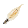 Lighto | LED filament | Kleine fitting E14 | Kaarslamp tip | Goud | 35mm | 2W Lighto | LED filament | Kleine fitting E14 | Kaarslamp tip | Goud | 35mm | 2W