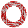 Calex | Textiel omwikkelde kabel | 2x0,75mm² | 1,5M | Rood/Wit | 60W Calex | Textiel omwikkelde kabel | 2x0,75mm² | 1,5M | Rood/Wit | 60W