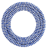 Calex | Textiel omwikkelde kabel | 2x0,75mm² | 1,5M | Blauw/Wit | 60W Calex | Textiel omwikkelde kabel | 2x0,75mm² | 1,5M | Blauw/Wit | 60W