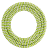 Calex | Textiel omwikkelde kabel | 2x0,75mm² | 1,5M | Limoen/Wit | 60W Calex | Textiel omwikkelde kabel | 2x0,75mm² | 1,5M | Limoen/Wit | 60W