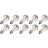 Lighto | LED filament | Grote fitting E27 | Standaardlamp | Helder | 60mm | 4W | 10 stuks