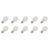 Lighto | LED filament | Kleine fitting E14 | Standaardlamp | Helder | 60mm | 6W | 10 stuks Lighto | LED filament | Kleine fitting E14 | Standaardlamp | Helder | 60mm | 6W | 10 stuks
