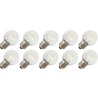 Lighto | LED lamp | Grote fitting E27 | Kogellamp | Helder | 45mm | 1W | 10 stuks Lighto | LED lamp | Grote fitting E27 | Kogellamp | Helder | 45mm | 1W | 10 stuks