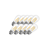 Lighto | LED filament | Grote fitting E27 | Helder | Kogellamp | 45mm | 2W | Dimbaar | 10-pack | Geschikt voor prikkabel
