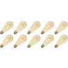 Lighto | LED filament | Grote fitting E27 | Edison lamp | Goud | 64mm | 4W | 10 stuks