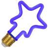 Bailey | LED lamp | Grote fitting E27 | Ster | Blauw | 82mm | 4W