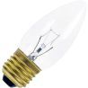 Gloeilamp | Grote fitting E27 | Kaarslamp | Helder | 35mm | 25W