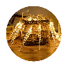 Modee | Kerstverlichting LED lichtsnoer | 2,85m | 20 Lichtpunten | IP44 | Warm Wit Licht