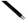 Prikkabel 2 x 1.5 mm neopreen zwart per meter