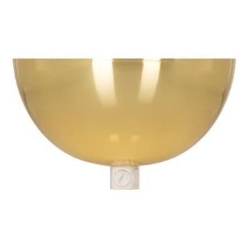 Bailey plafondkap komvorm goud + transparante kabel grip