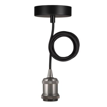 Bailey | Pendelarmatuur Aluminium | Grote fitting E27  | 60W 