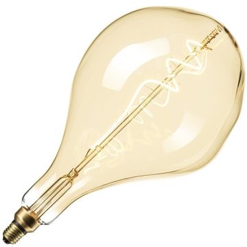 Calex | LED filament | Grote fitting E27 | Design lamp | Goud | 165mm | 6W