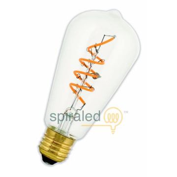 Bailey Spiraled Alva | LED Edison Lamp | Grote fitting E27 Dimbaar | 4W (vervangt 40W) Bailey Spiraled Alva | LED Edison Lamp | Grote fitting E27 Dimbaar | 4W (vervangt 40W)