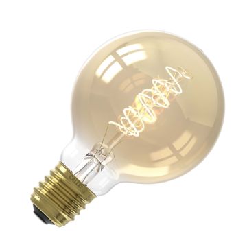 Calex | LED filament | Grote fitting E27 | G80 | Globe | Goud | 3.8W