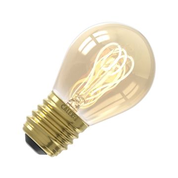 Calex | LED filament | Grote fitting E27 | P45 | Globe | Goud | 4W
