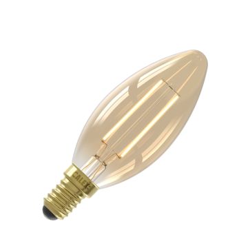 Calex | LED filament | Kleine fitting E14 | B35 Kaars | Goud | 3.5W