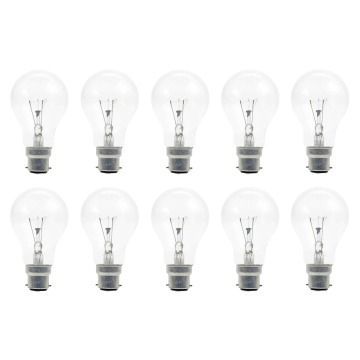 Gloeilamp | Bajonetfitting B22d | Standaardlamp | Helder | 60mm | 15W