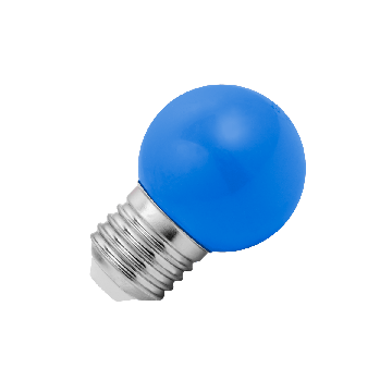 Lighto | LED lamp | Grote fitting E27 | Kogellamp | Blauw | 45mm | 1W