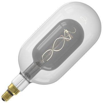 Calex | LED filament | Grote fitting E27 | Design lamp | Titanium | 150mm | 3W