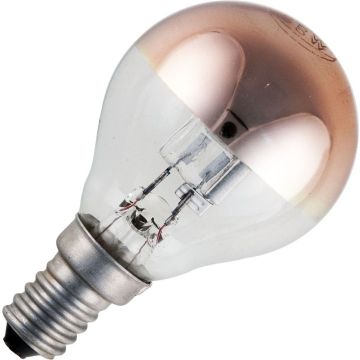 SPL | Halogeen kopspiegellamp | Kleine fitting E14 | Kogellamp | Goud | 45mm | 28W