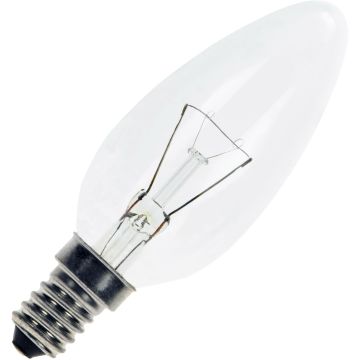 Gloeilamp | Kleine fitting E14 | Kaarslamp | Helder | 35mm | 7W