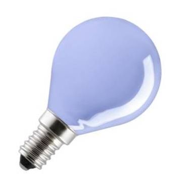 Gloeilamp | Kleine fitting E14 | Kogellamp | Blauw | 45mm | 25W