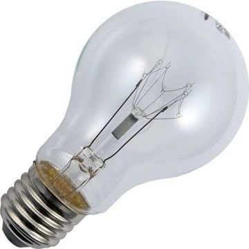 Gloeilamp | Grote fitting E27 | Standaardlamp | Helder | 65mm | 150W