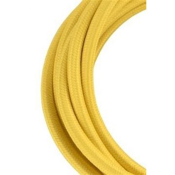 Bailey stoffen kabel 2-aderig geel 3m