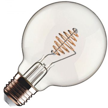 Bailey Metal Spiral | LED Globelamp | Grote fitting E27 Dimbaar | 5,5W (vervangt 55W)