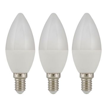 Bailey | 3x LED Kaarslamp | kleine fitting E14  | 5.5W