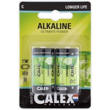 Calex Alkaline babycell C/LR14 batterijen 2 stuks