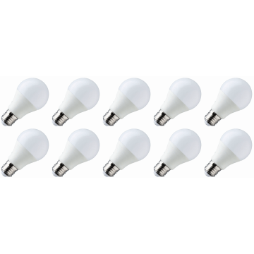 Lighto | LED lamp | Grote fitting E27 | Standaardlamp | Opaal | 60mm | 5W | 10 stuks