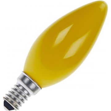 Gloeilamp Kaarslamp | Kleine fitting E14 | 25W Geel