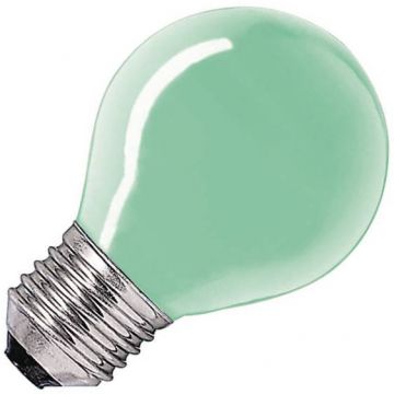Gloeilamp Kogellamp | Grote fitting E27 | 15W Groen
