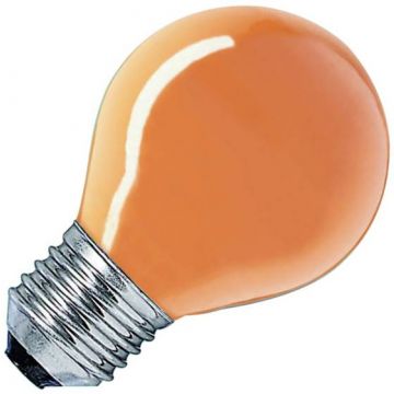 Gloeilamp Kogellamp | Grote fitting E27 | 25W Oranje