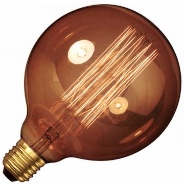 Kooldraadlamp Globelamp | Grote fitting E27 | 40W 125mm Goud