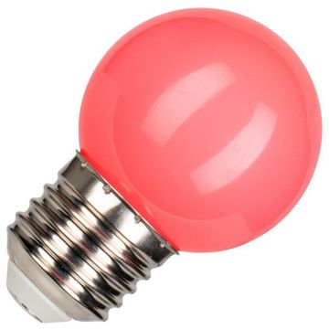 Bailey Kogellamp Roze | LED Filament 1W | Grote fitting E27 Kunststof