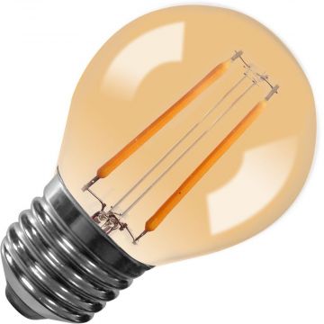 Lighto | LED Kogellamp Plastic | Grote fitting E27 | 1W Goud